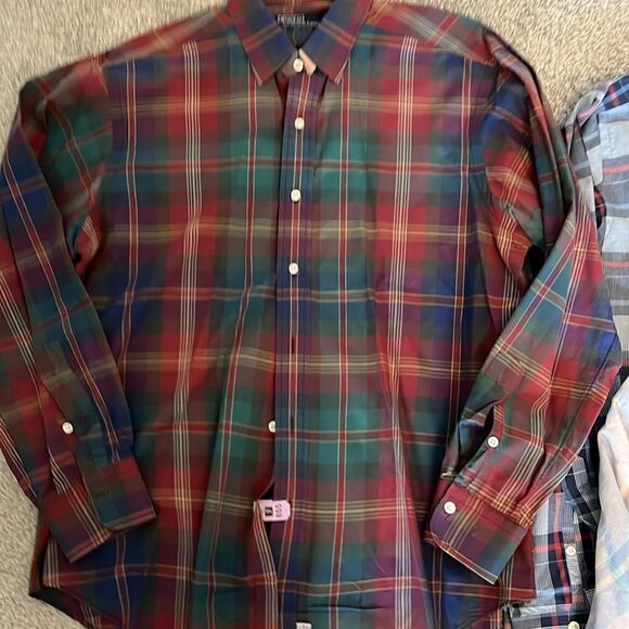 Lot of 4 Polo Ralph Lauren Pastel & Blue w/Pony LS summer Shirt L men’s - Picture 10 of 11